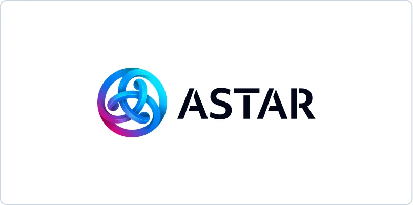 Astar logo color black