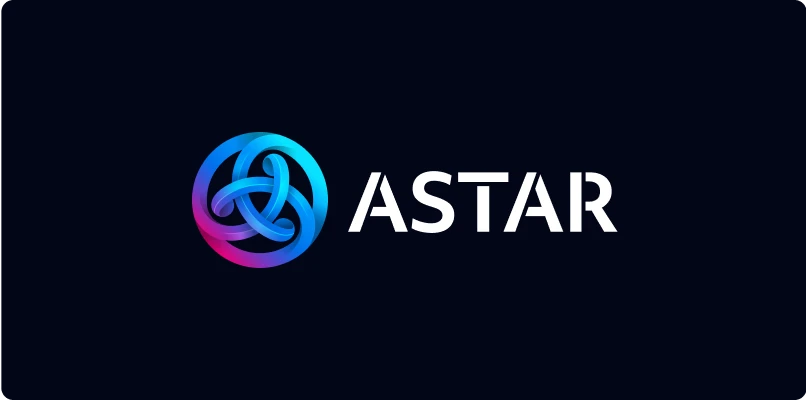 Astar logo color white