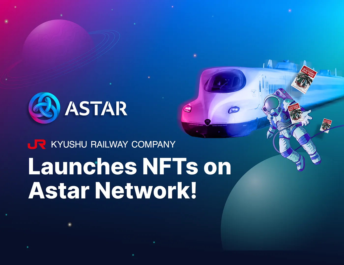 JR Kyushu Railway Company launches NFTs on Astar Network graphic