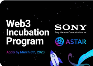 Sony Network Communications and Astar Web3 Incubation Program graphic